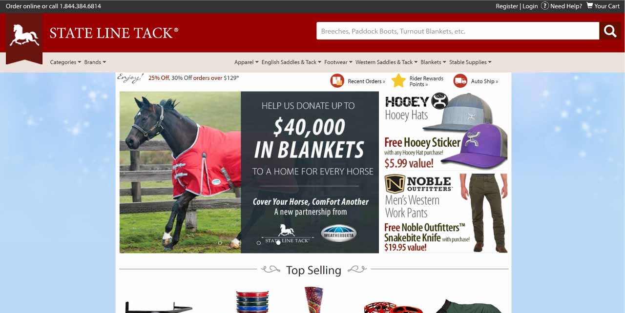 Statelinetack.com Redesign